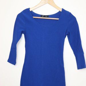 3/4 Sleeve Body Con Dress